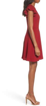 Charles Henry Fit & Flare Dress