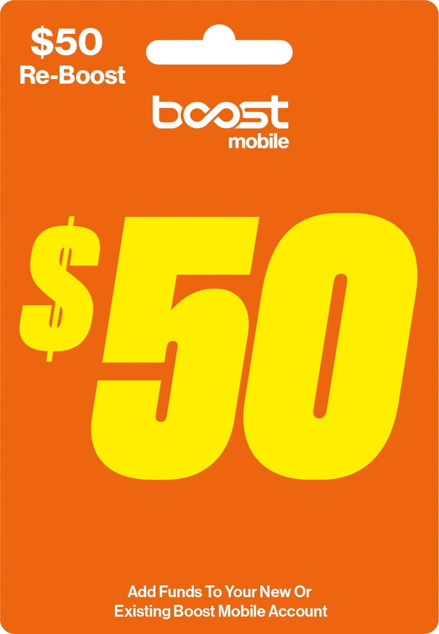 Boost Mobile $50 e-PIN Top Up (Email Delivery)