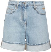 Thumbnail for your product : MSGM Cotton Denim Shorts