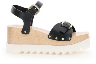 Stella McCartney Elyse Buckle Detail Platform Sandals