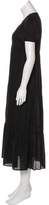 Thumbnail for your product : See by Chloe Silk-Trimmed Midi Dress