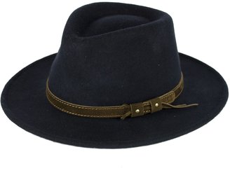 Hat To Socks Wool Fedora Hat with Leather Belt Waterproof & Crushable Handmade in Italy