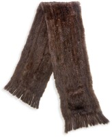 Thumbnail for your product : The Fur Salon Fringed Knitted Sable Fur Stole