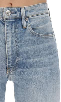 Alexander Wang Straight Leg Cotton Blend Denim Jeans