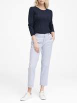 Thumbnail for your product : Banana Republic Petite Avery Straight-Fit Linen-Cotton Pant