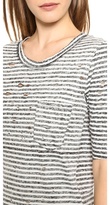 Thumbnail for your product : Free People Striped Shredded Tee