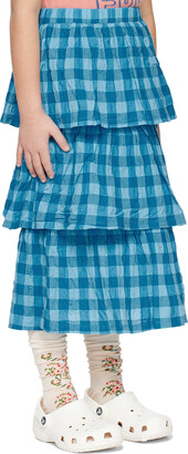 The Campamento Kids Blue Tiered Skirt