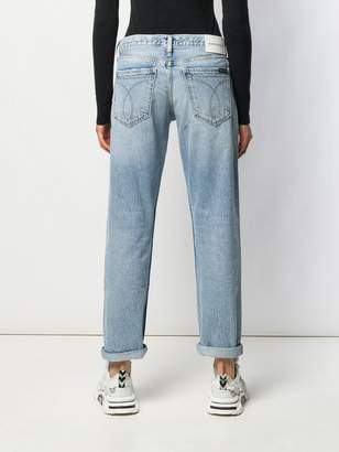 calvin klein patchwork jeans