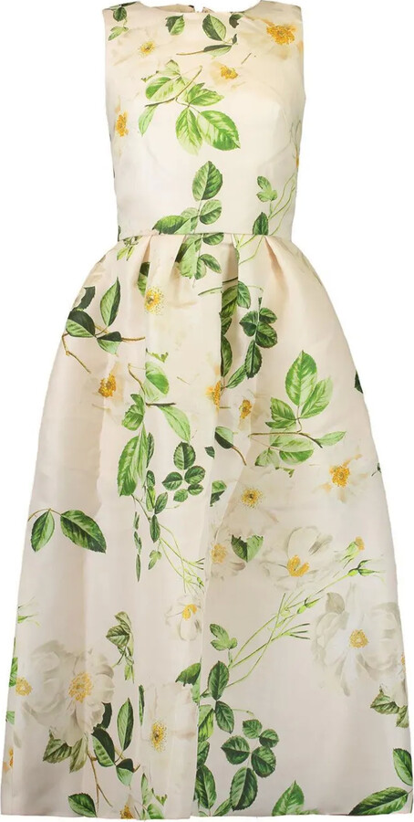 Monique Lhuillier Floral-Print Maxi Dress