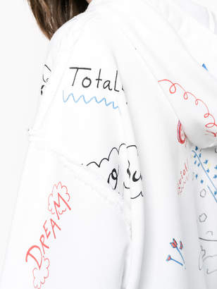 Mira Mikati scribble print hoodie