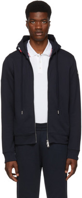 Moncler Navy Maglia Cardigan Hoodie - ShopStyle