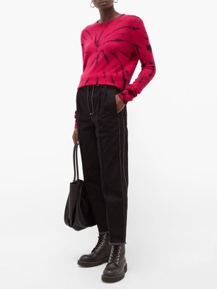 The Elder Statesman Tie-dyed Cashmere Sweater - Pink