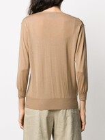 Thumbnail for your product : Prada V-neck three-quarter sleeves jumper