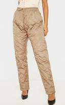 Thumbnail for your product : PrettyLittleThing Stone Quilted Jogger