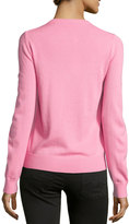 Thumbnail for your product : Michael Kors Cashmere Long-Sleeve V-Neck Sweater, Blossom