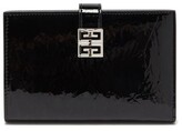 Thumbnail for your product : Givenchy 4g-engraved Patent-leather Bifold Wallet - Black