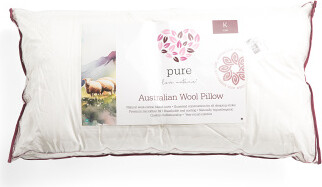 TJMAXX Australian Wool Blend Natural Year Round Pillow, Cotton/Polyester/Wool