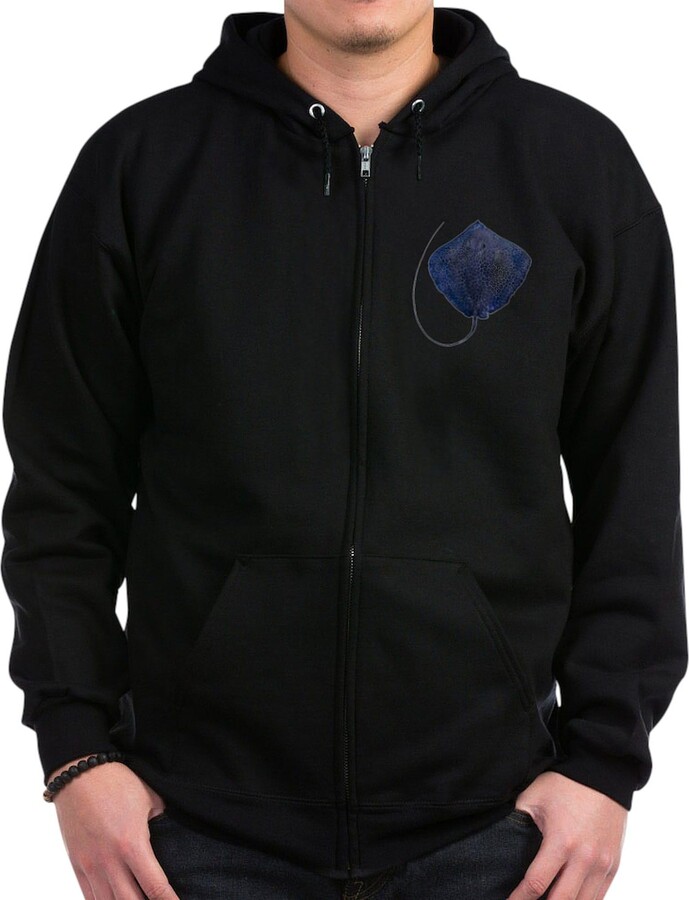 CafePress RAY Sweatshirt Men's Dark Zip-Up Hoodie Sweatshirt Black