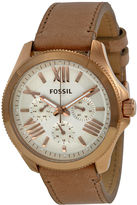 Thumbnail for your product : Fossil Cecile Multi-Function White Dial Beige Leather Ladies Watch AM4532