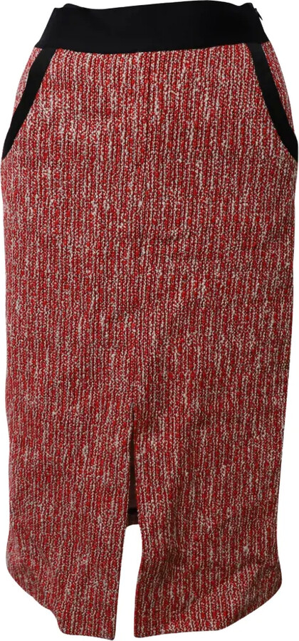 Maje Jivor Tweed Pencil Skirt