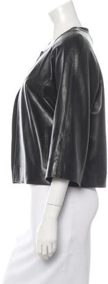 Badgley Mischka Short Leather Jacket