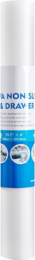 RAY STAR Non-Adhesive Shelf Cabinets 12''x60''Drawer Liner, Non-Slip Washable Refrigerator Drawers Mat for Kitchen Shelves