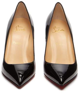 Christian Louboutin Pigalle 85 Patent-leather Pumps - Womens - Black