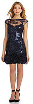 Thumbnail for your product : Jessica Simpson Sequined Lace Ruffle Dress