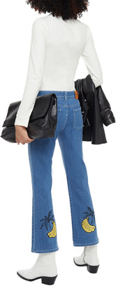 Stella McCartney Embroidered Mid-rise Bootcut Jeans