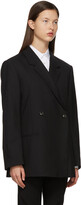 Thumbnail for your product : Totême Black Wool Structure Loreo Blazer