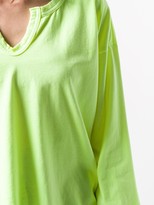 Thumbnail for your product : Comme des Garçons Comme des Garçons long-sleeved split-neck T-shirt