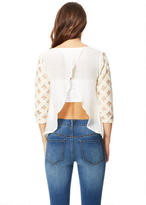 Thumbnail for your product : Delia's Crochet Sleeve Top