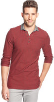 Thumbnail for your product : INC International Concepts Casual Friday Slim Fit Split-Neck Polo