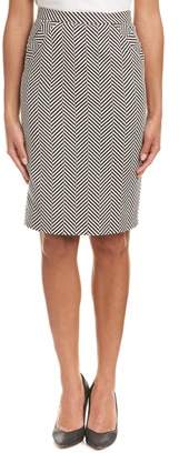 Escada Silk-blend Woven Midi Skirt.