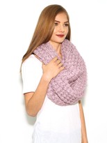 Thumbnail for your product : Paula Bianco Chunky Knit Infinity Scarf in Antique Pink