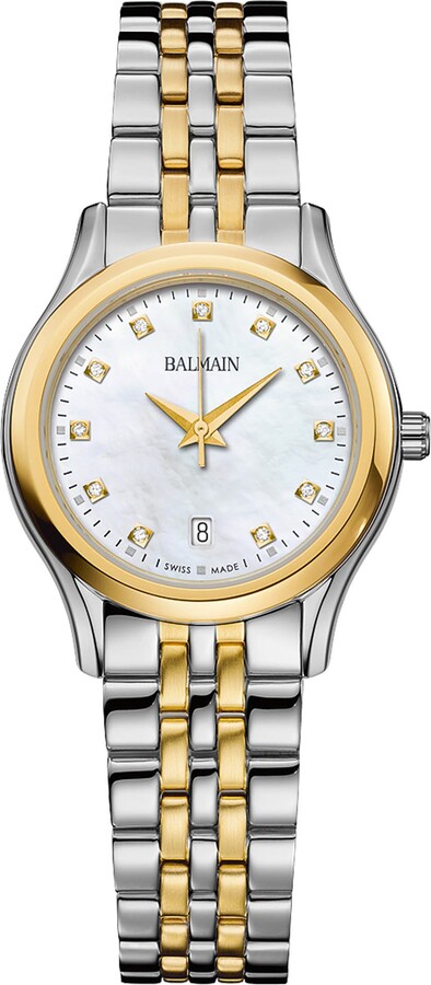 BALMAIN WATCHES Beleganza Diamond Two-Tone Bracelet Watch 27.5mm