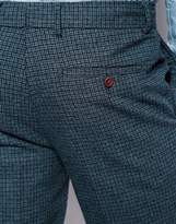 Thumbnail for your product : ASOS Skinny Fit Suit Trousers In Blue Dogstooth