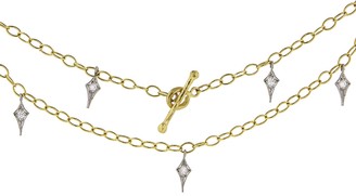 Cathy Waterman Diamond Fringe Fine Lacy Chain Necklace