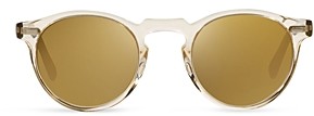 Oliver Peoples Gregory Peck Mirrored Sunglasses, 47mm