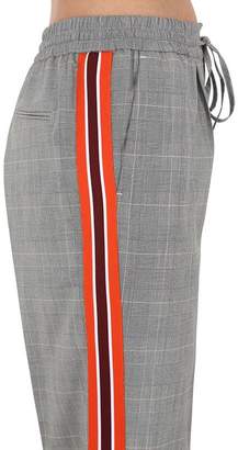 Calvin Klein Checked Techno Pants W/ Side Bands