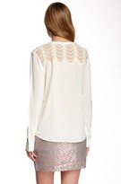 Thumbnail for your product : Ella Moss Scallop Lace Yolk Blouse