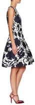 Thumbnail for your product : Oscar de la Renta Floral Dual Pocket Fit And Flare Dress