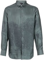 Thumbnail for your product : Brioni Forest-Print Silk Shirt