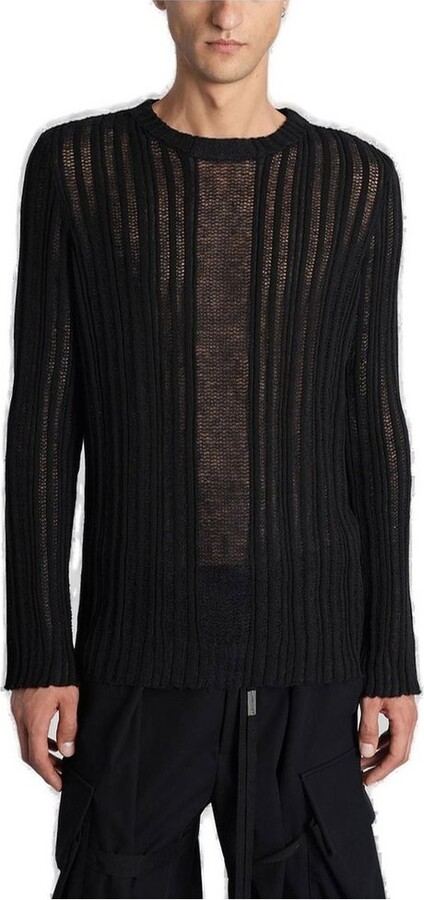Ann Demeulemeester Halvar Ribbed-Knit Jumper