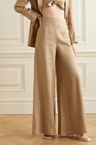 Thumbnail for your product : Miguelina Pamela Linen Wide-leg Pants - Light brown