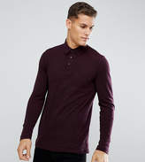 Thumbnail for your product : Tom Tailor Polo With Long Sleeves In Burgundy