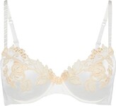 Thumbnail for your product : La Perla Silk Underwired Bra With Ivory Frastaglio