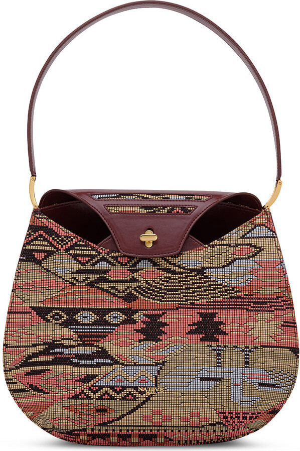 Native Dubai Seeker Woven In Mahogany Vegan ShopStyle Clutches