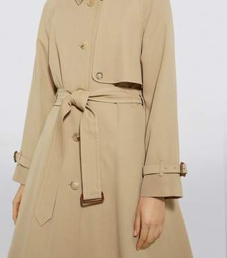 Burberry Wool Single-Breasted Trench Coat