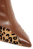 Thumbnail for your product : Malone Souliers Jordan 70 Leopard-print Calf Hair And Leather Ankle Boots - Leopard print
